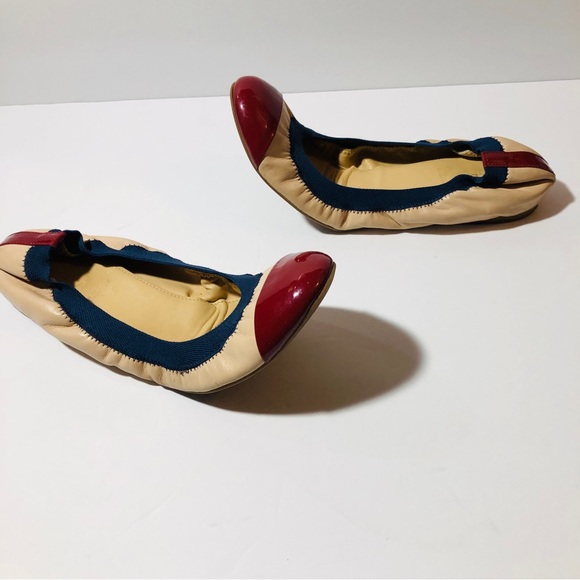 J Crew Mika Leather Ballet Flats Size 8.5 - Picture 3 of 7